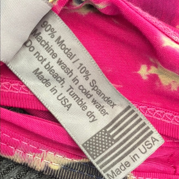 Go Couture Vibrant Pink Tie-Dye Dress, medium; made in USA - Picture 8 of 8